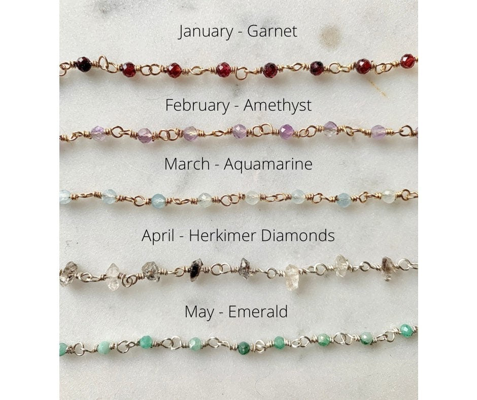 Customized Birthstone Pattern Bracelet