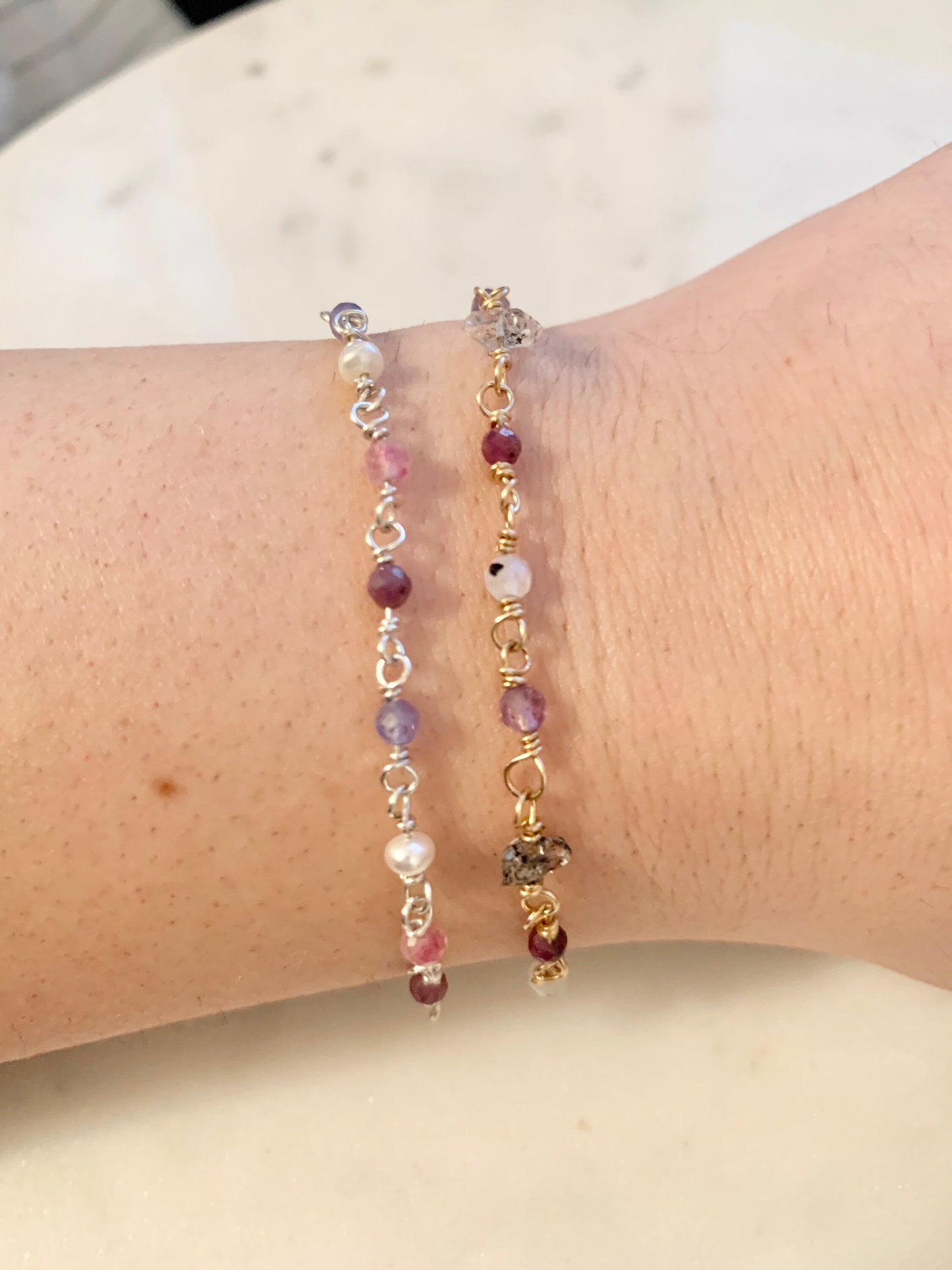 Customized Birthstone Pattern Bracelet