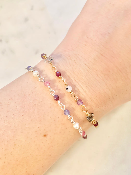 Customized Birthstone Pattern Bracelet