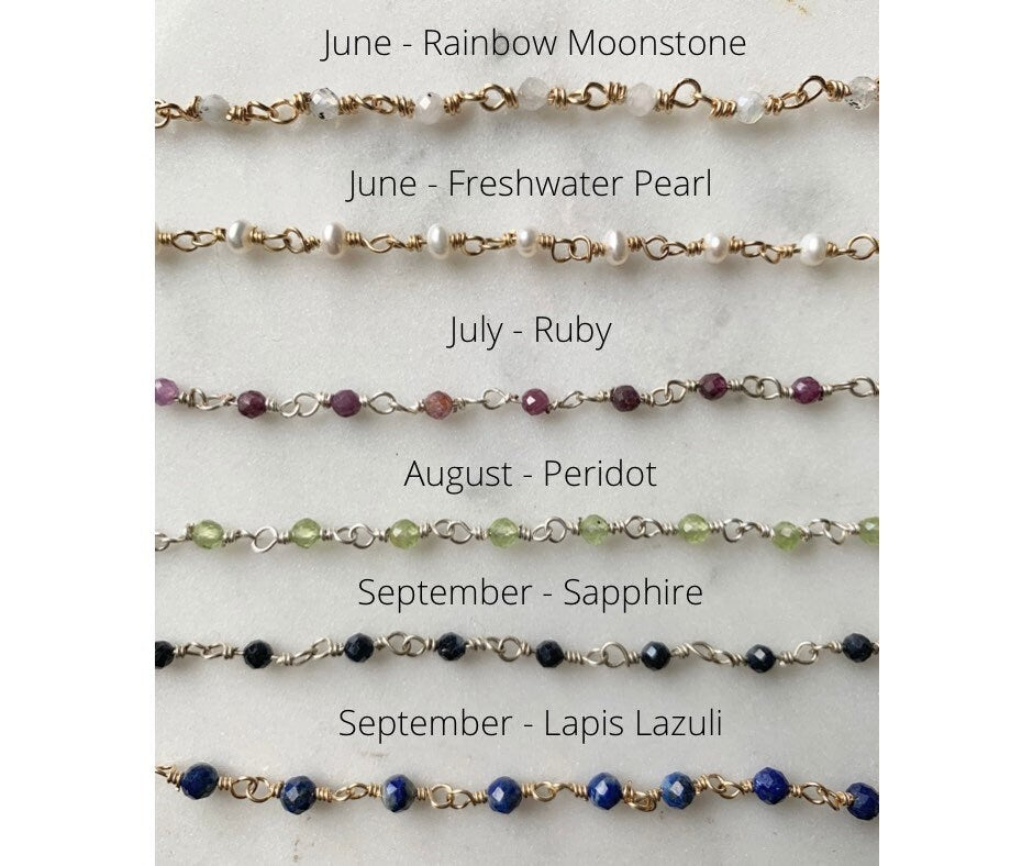 Customized Birthstone Pattern Bracelet