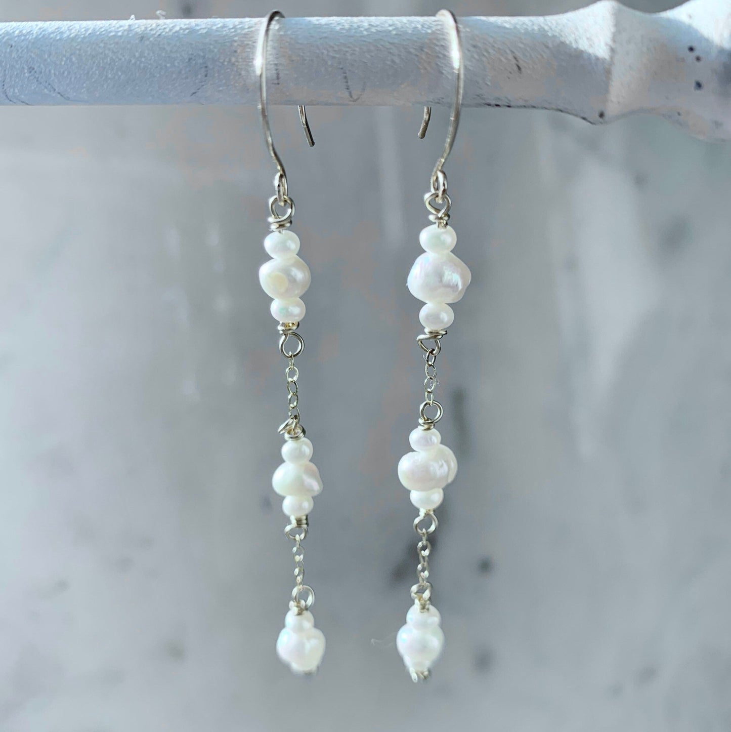 Genuine Freshwater Pearl Dangle Earrings