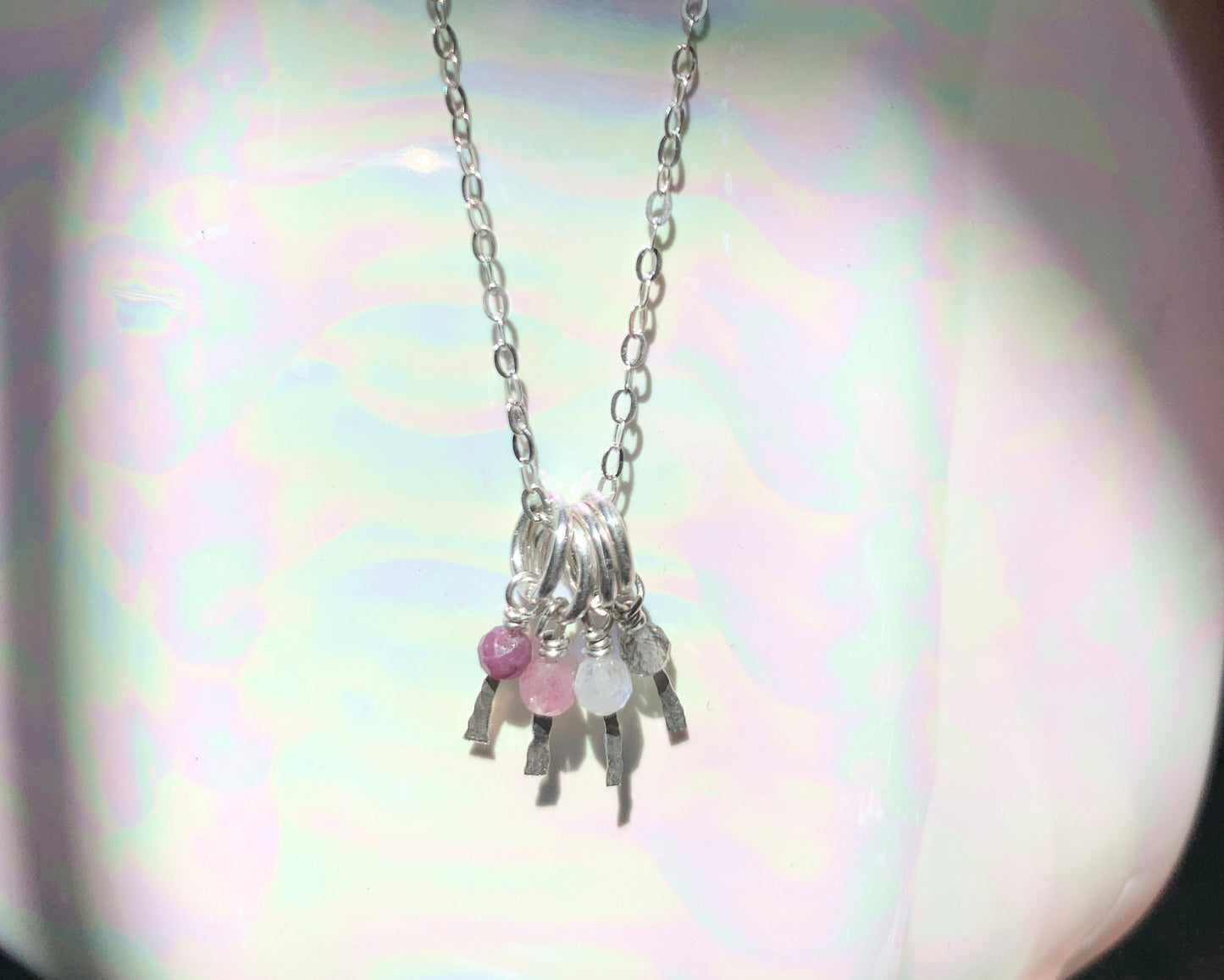 Custom Birthstone Charm Necklace