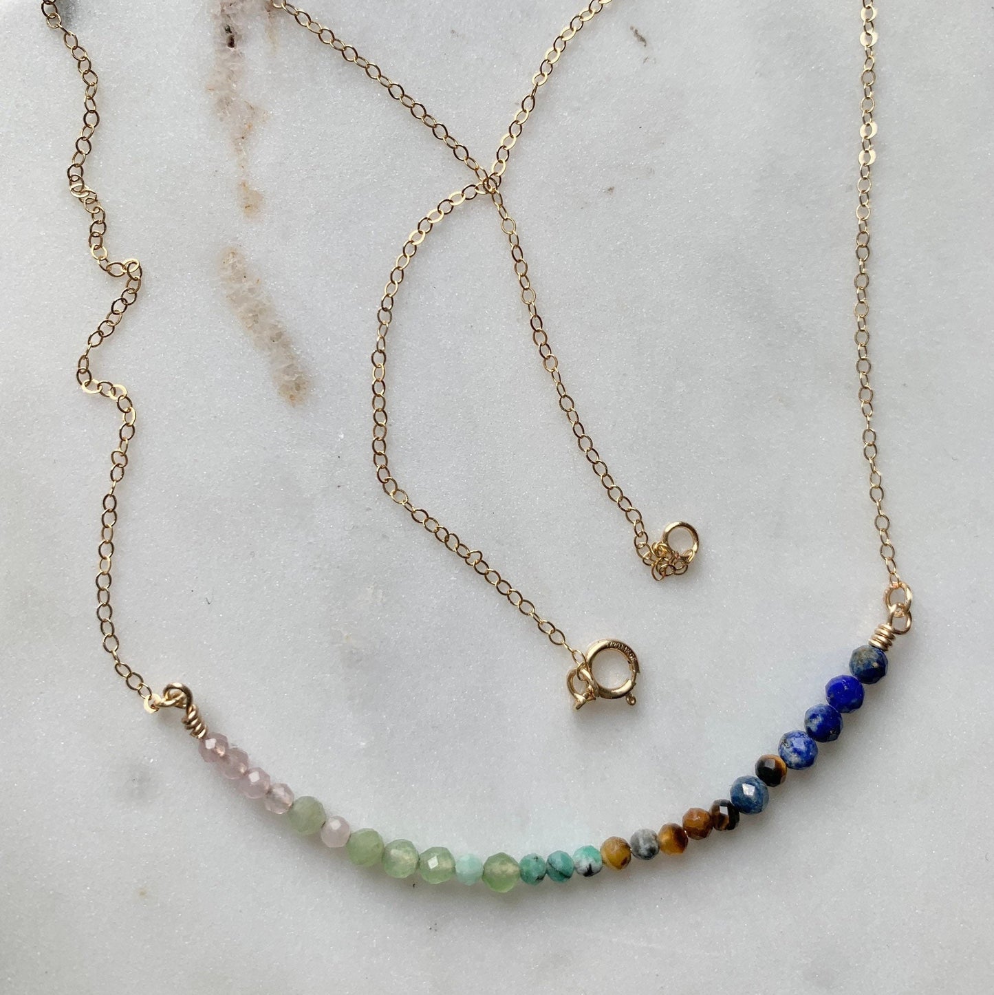 Ombre Taurus Crystal Necklace