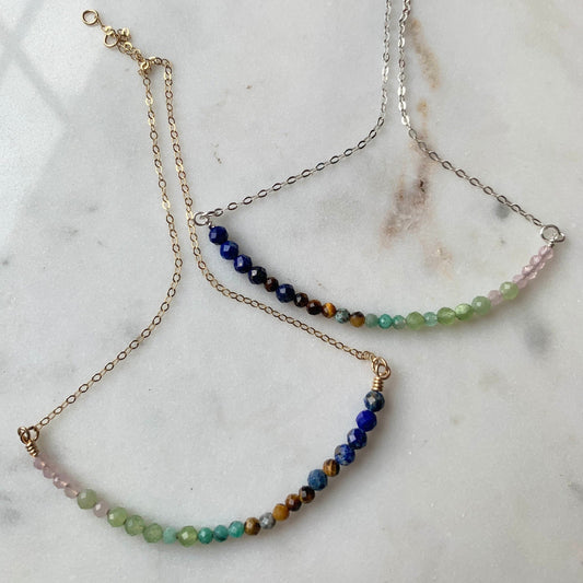 Ombre Taurus Crystal Necklace